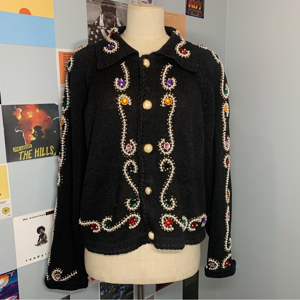 Vintage Cropped Sweater for Christmas Winter Holiday from the 90s